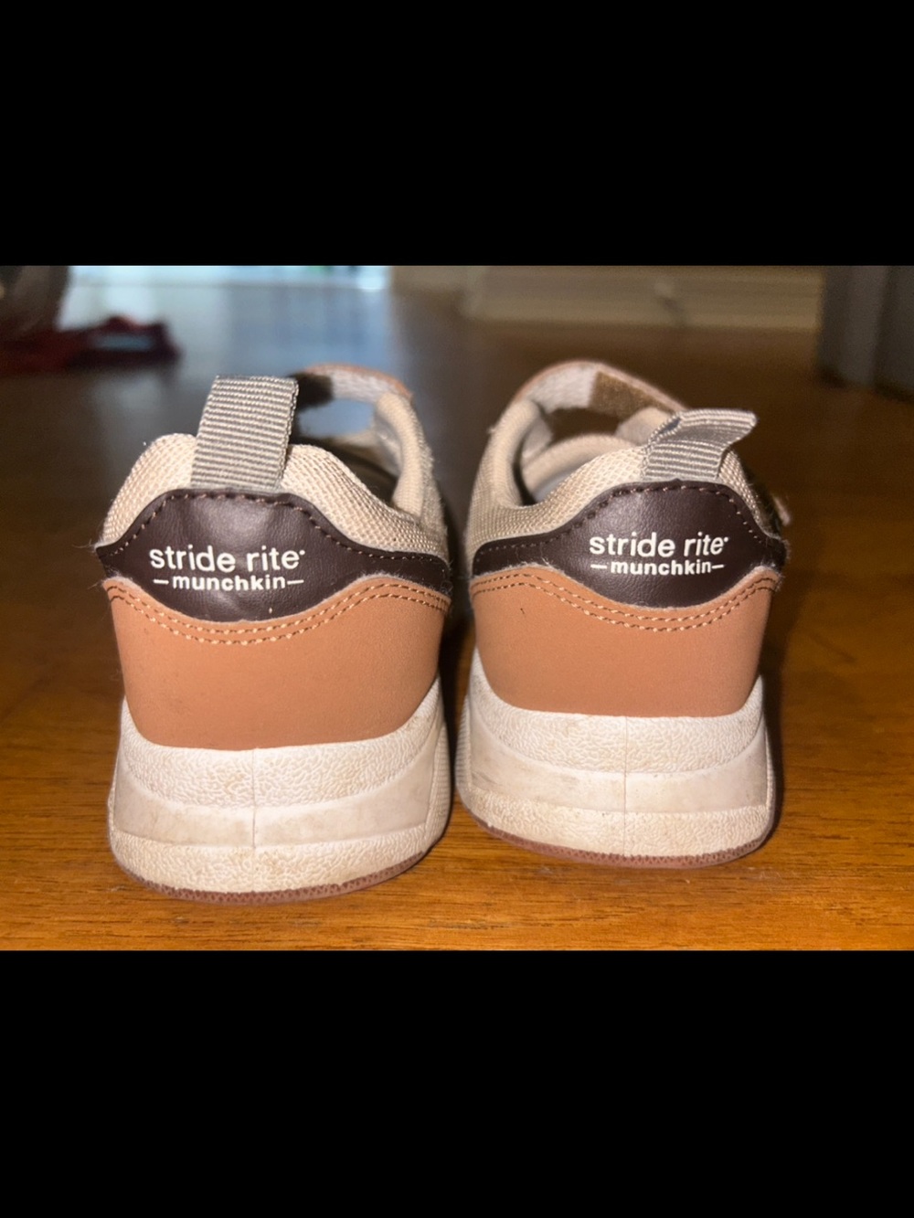 Stride Rite Munchkin Kids Brown and Cream Sneakers